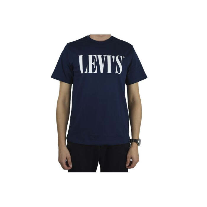Levi's Mens Relaxed Graphic Tee - Navy Blue