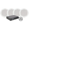 Background Music System with 4 Speakers & Bluetooth Amp