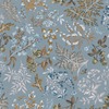 Abode Cottage Floral Leaves Wallpaper Duck Egg