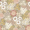 Karina Wildflower Garden Vinyl Wallpaper Natural