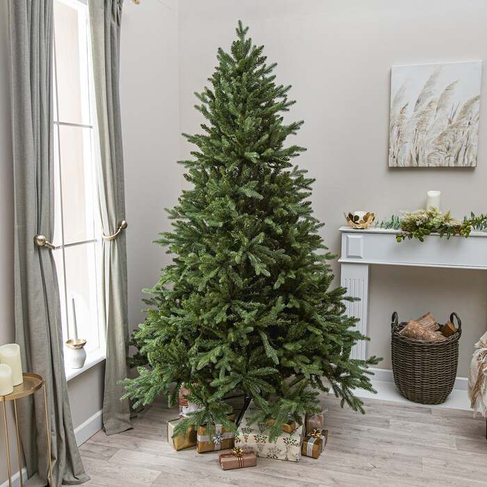 Basildon Artificial PE Green Christmas Tree 6FT, 7FT, 9FT, 6ft (1. 8m)