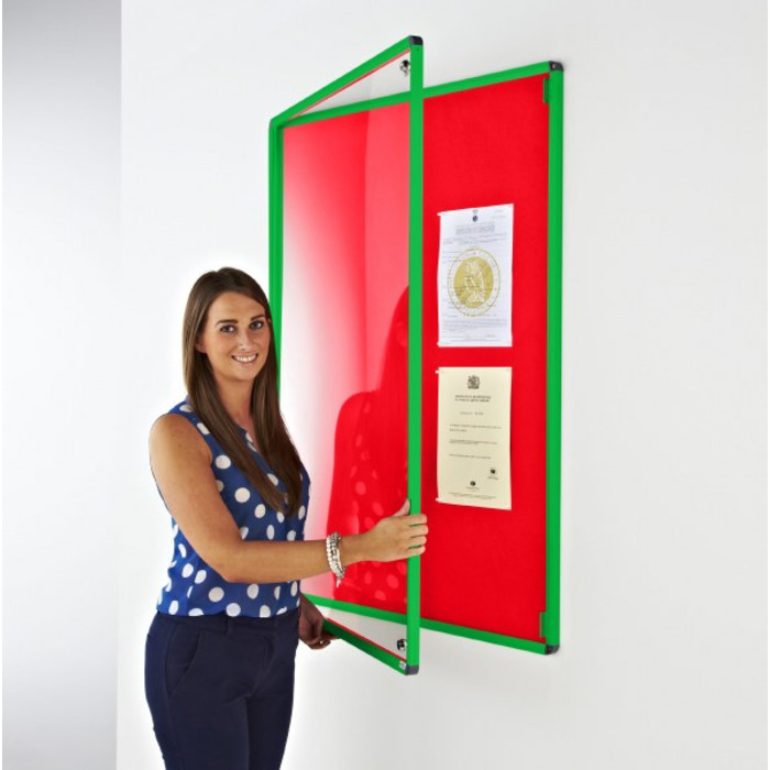 Coloured Frame Tamperproof Noticeboard
