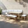Bracken Outdoors Burford Rope Wooden Square Corner Sofa Garden Furniture Set with Mid Height Table, Mid February 2026
