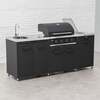 Draco Grills Titan 4 Burner Black Outdoor Kitchen Gas Barbecue with Side Burner and Sink, Mid February 2026