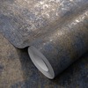 Elle Decoration Luxury Concrete Textured Vinyl Wallpaper Navy Blue