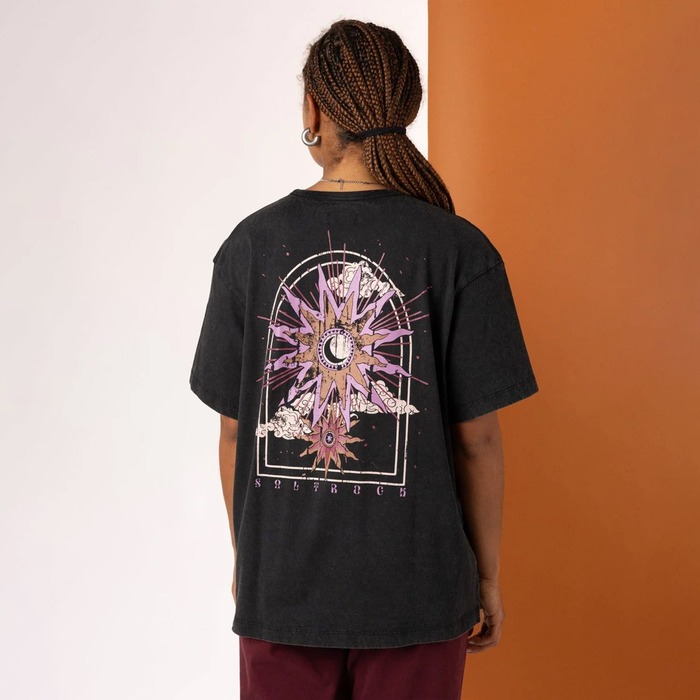Saltrock Women's Eclipse Back Oversized T-shirt Black L