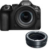 Canon EOS R6 Mark III Mirrorless Camera with RF 24-105mm f/4-7. 1 IS STM Lens with EF-EOS R mount adapter