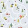 Roundabout Road Wallpaper Light Blue