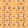 Retro Geometric Diamond Motif Wallpaper Mustard