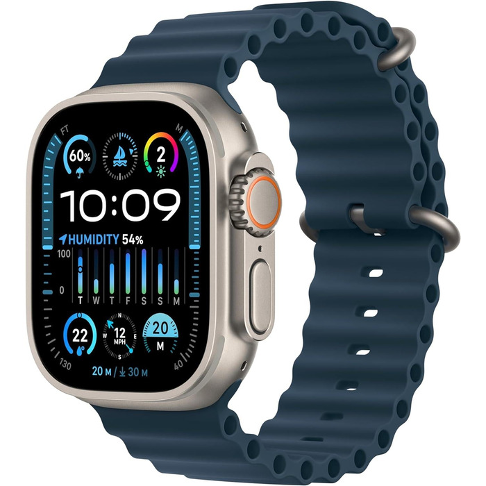 Apple Watch Ultra 2 Cellular 49mm Titanium Blue Ocean Band MREG3B