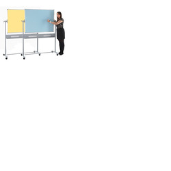 Colourwipe Mobile Board 1200 x 1200mm Blue & Yellow