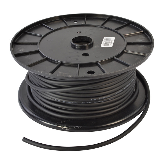 Microphone Cable, Low Noise, Flexible Black,