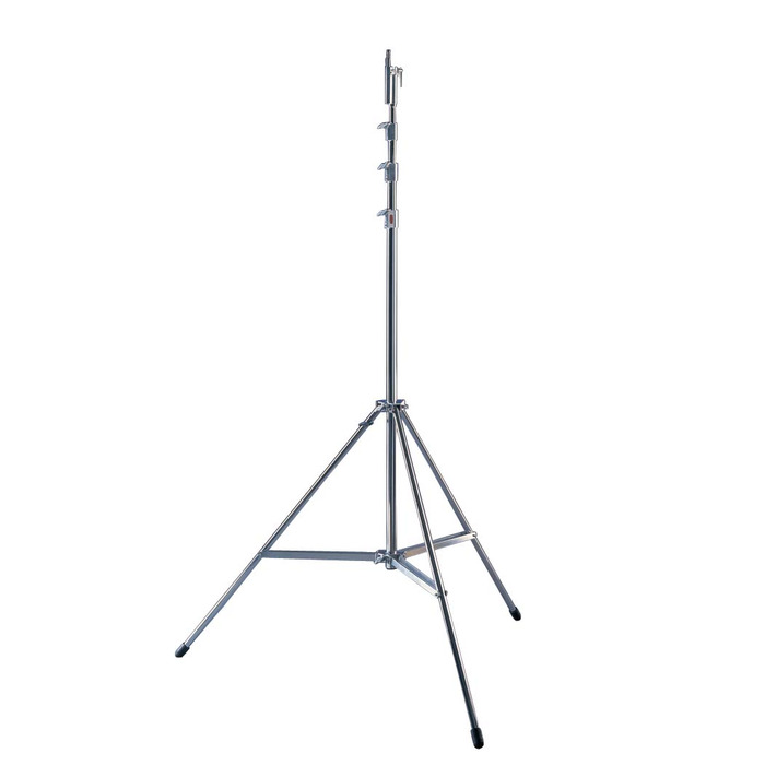 Doughty Wide Base Hi-Hi-Combo Chrome Lighting Stand 6. 70 Metres