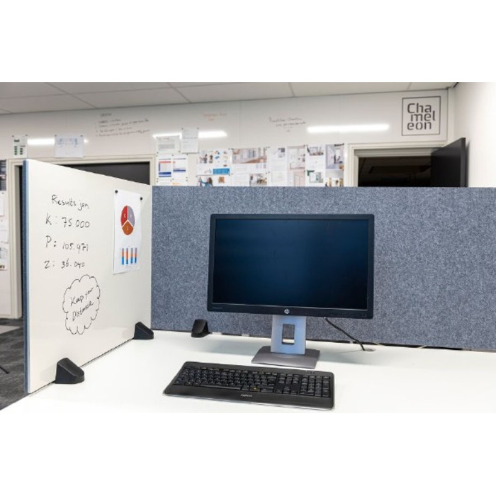 Whiteboard/Pinboard Desk Divider Screen