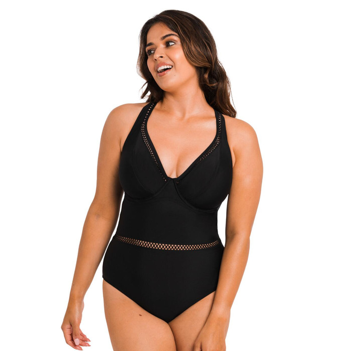 Curvy Kate First Class Plunge Swimsuit - Black - 30DD