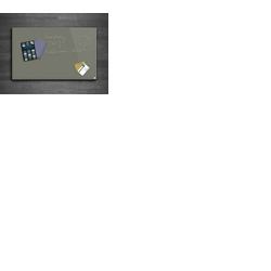 Casca Magnetic Glass Writing Board 1000 x 800mm, Green Artichoke