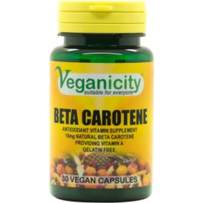 Beta Carotene 15mg Capsules | Vegan Supplement Store | FREE Shipping