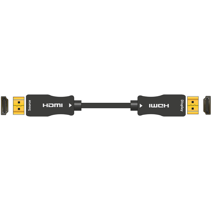 4K UHD Active Fibre Optic HDMI 2. 0 Lead - 10m