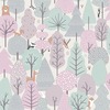 My Kingdom Wild Wood Wallpaper Pink