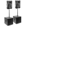 FBT JMaxX 112A, Subline 118SA, Speaker Poles and Padded Covers 4200 Watts Active System