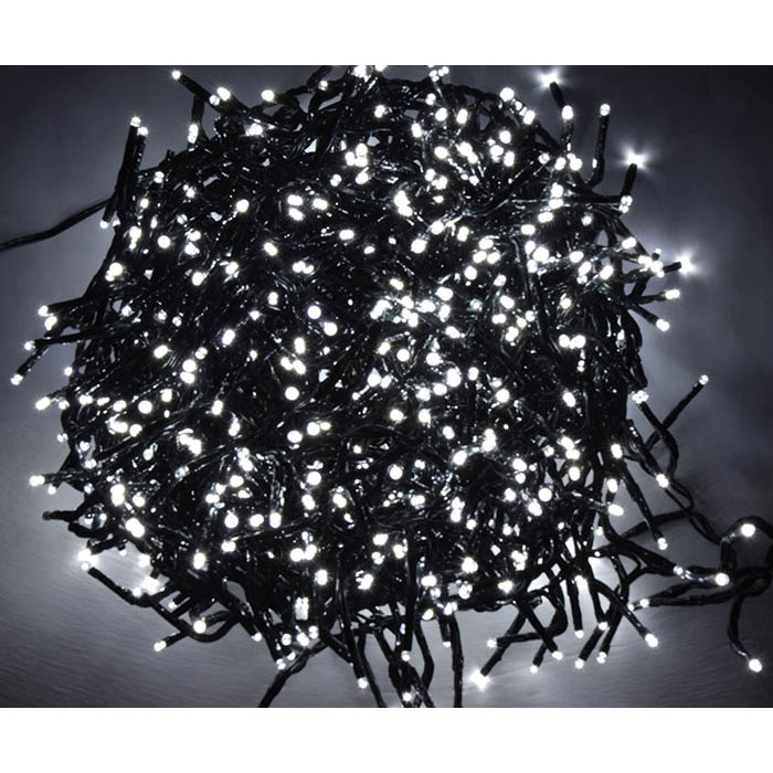 LED Cluster Lights with Timer - Cool White