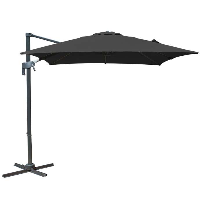Bracken Outdoors Naples Grey 2. 5m x 2. 5m Square Cantilever Parasol *Damaged Box*