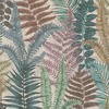 Famous Garden Fern Leaves Vinyl Wallpaper Beige