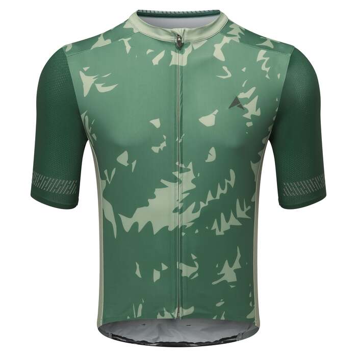 Icon Plus Men's Short Sleeve Jersey Dark Green | High Performance & Cooling Fabric, Bold Look & Anti-Odour | Reflective Detailing | Small | Altura