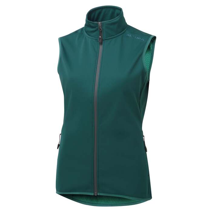 Escalade Women's Softshell Gilet Dark Green | Lightweight, Water-Repellent & Warm | Versatile Trail Wear | 10 | Altura