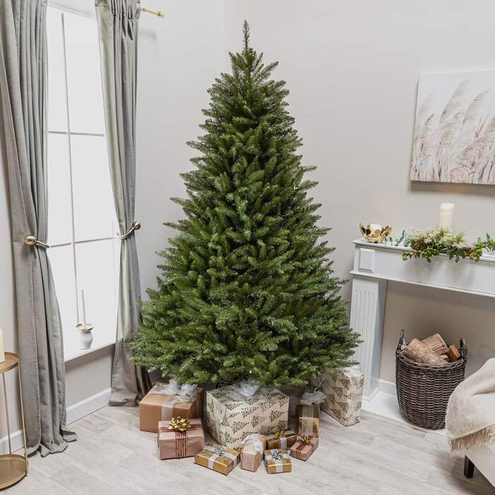 Balmoral Spruce Artificial PVC Christmas Tree 6. 5FT, 7. 5FT, 7. 5ft (2. 3m)