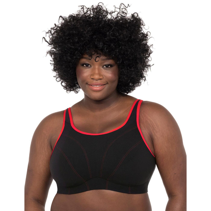 Goddess Sport Soft Cup Sports Bra - Black - 42FF