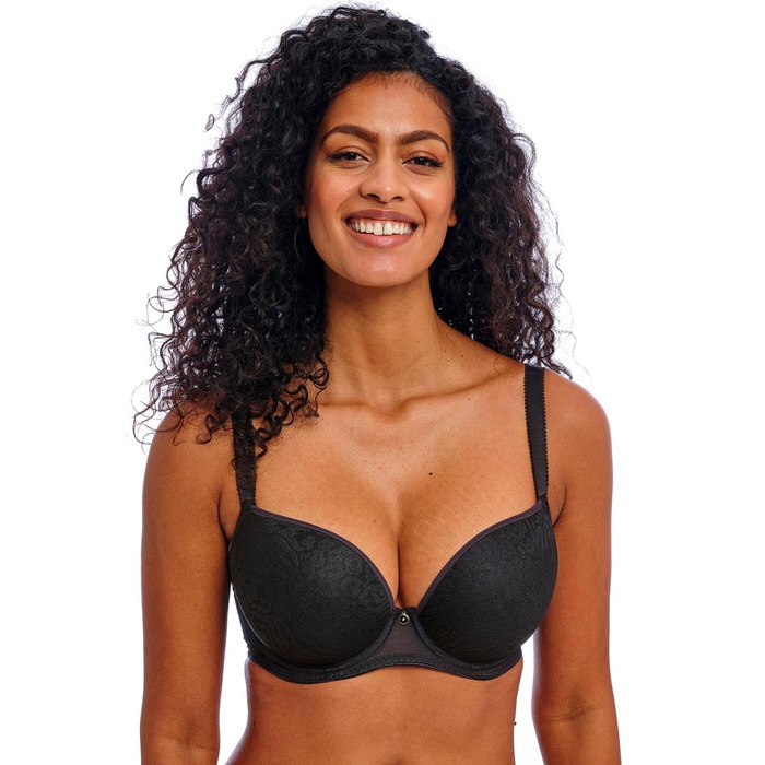 Freya Love-Haze Moulded Plunge T Shirt Bra - Black - 28GG