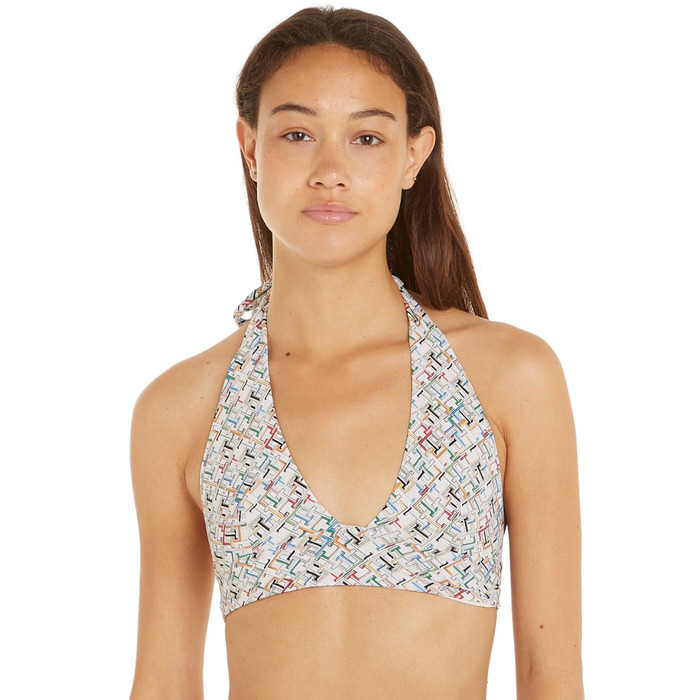 Tommy Hilfiger TH Monogram Triangle Bikini Top