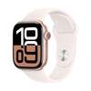 Apple Watch Series 10 GPS 42mm Rose Gold Aluminium Case Light Blush Sport Band (S