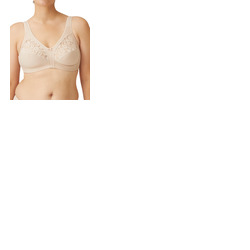 Naturana Vintage Cotton Non Wired Lace Bra