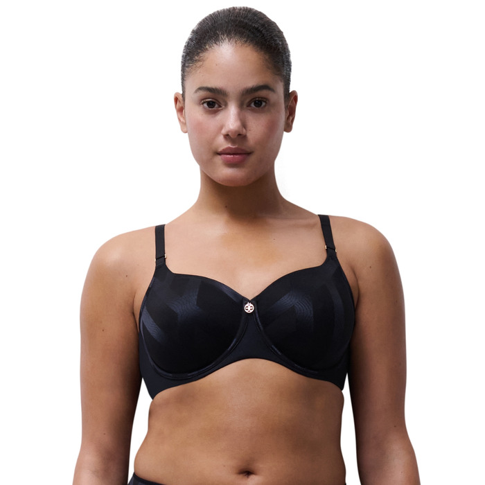 Chantelle Glaze Covering Moulded Bra - Black - 32B