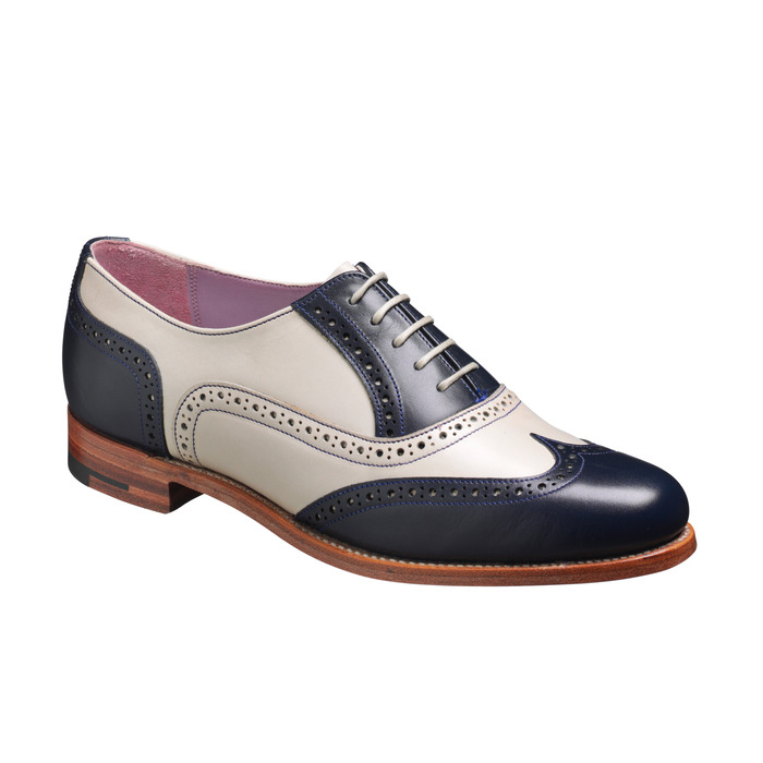 Freya - Navy Beige Calf, 6