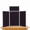 3 Panel Maxi Desk Top Display Stand Black Frame