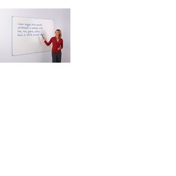 WriteOn Coloured Edge Whiteboard 576 x 876mm Blue Edge
