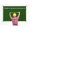 Made to Measure Felt Noticeboard Up to 1200x1200mm Green Fabric Aluminium Frame