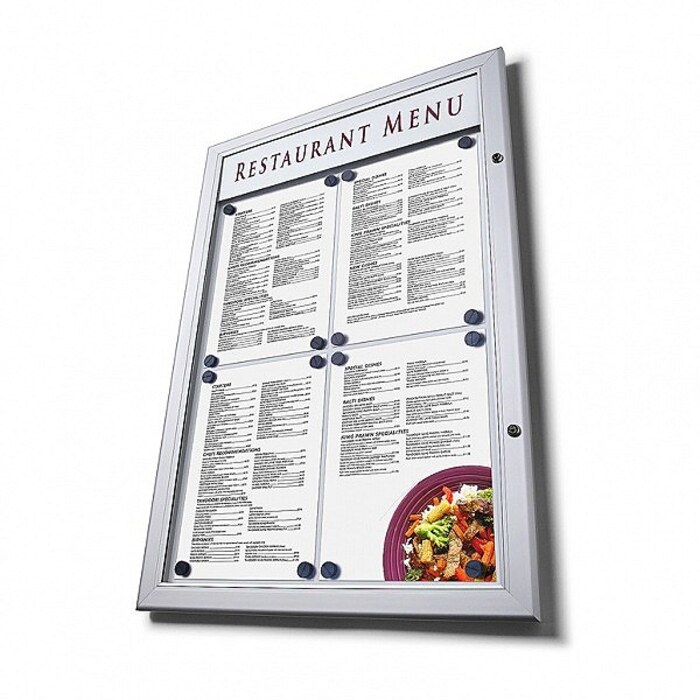 Outdoor Lockable Menu Case