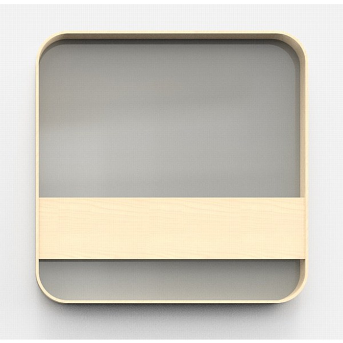 Bloc News 600 x 600mm Glass: Shy (120)