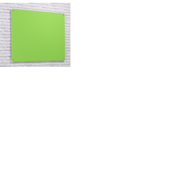 Wall Mounted Glass Board 1200 x 1200mm Lime