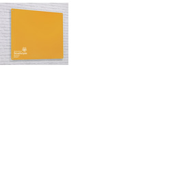 Magnetic Glass Board with your Logo 600 x 450mm Gold