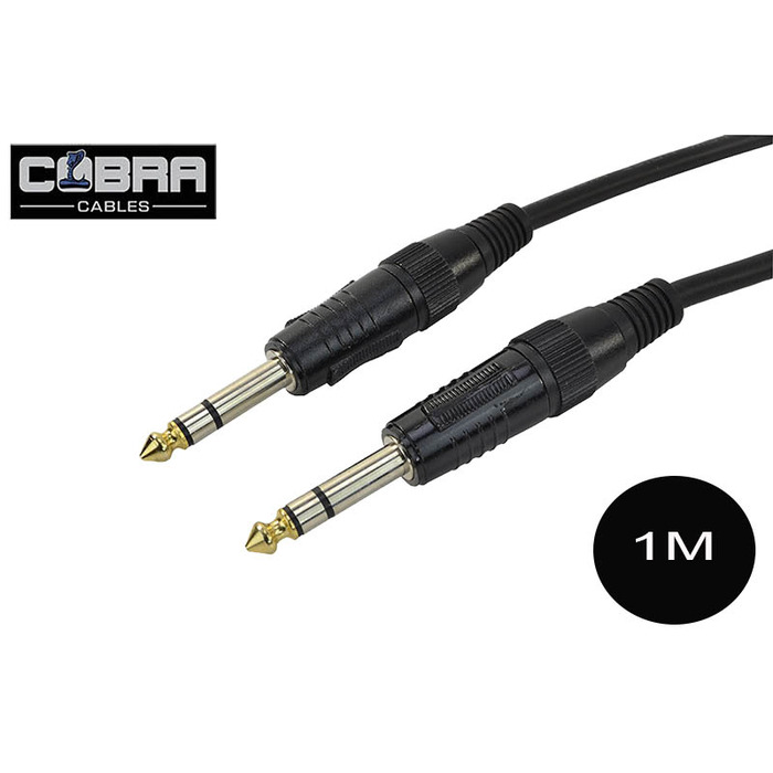 Jack Lead 1/4" (6. 35mm) to 1/4" (6. 35mm) Balanced Lead, 1M
