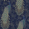 Portfolio Peacock Wallpaper Navy