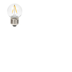2W Dimmable LED Filament Golf Ball Lamp 2700K