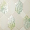 Miami Geometric Leaf Wallpaper Natural