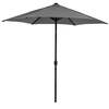 Bracken Outdoors Grey 3m Crank and Tilt Round Garden Parasol
