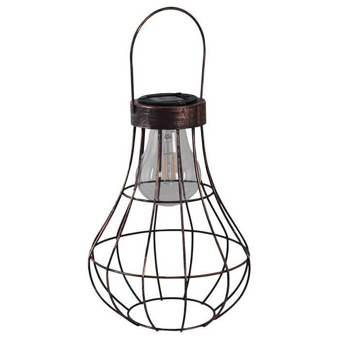Solar LED Hanging Wire Lantern Garden Light - Pack of 6